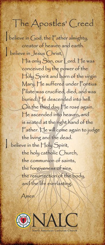 traditional apostles creed